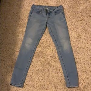 American eagle light wash jegging